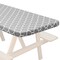 Lann's Linens Vinyl Tablecloth with Flannel Backing, Patterned - Fitted Waterproof Table Cover for Indoor / Outdoor Use